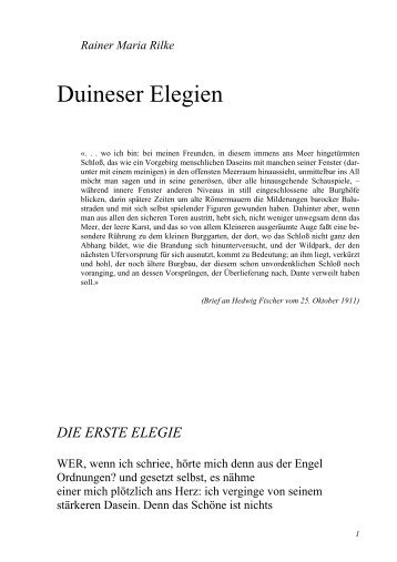 Duineser Elegien