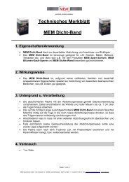 TM Dicht-Band - MEM Bauchemie GmbH