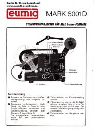 EUMIG Mark 6001D.pdf - Super8-projektor.de