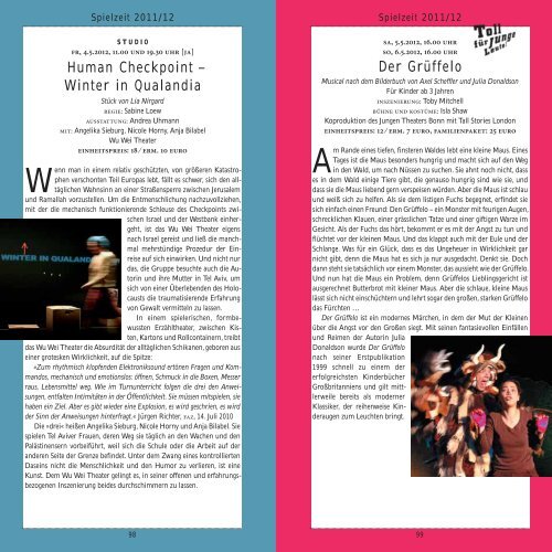 Spielzeit 2011/2012 - Theater Im Pfalzbau