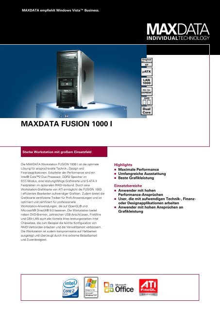 MAXDATA FUSION 1000 I