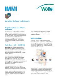 Verteiltes Rechnen - Wölfel Beratende Ingenieure GmbH + Co.