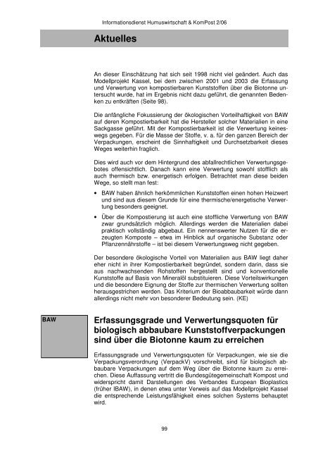 Ausgabe 2/06 [pdf] - Bundesgütegemeinschaft Kompost e.V.