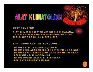 ALAT KLIMATOLOGI