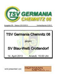 TSV Germania Chemnitz 08 SV Blau-Weiß Crottendorf - Citec.cc