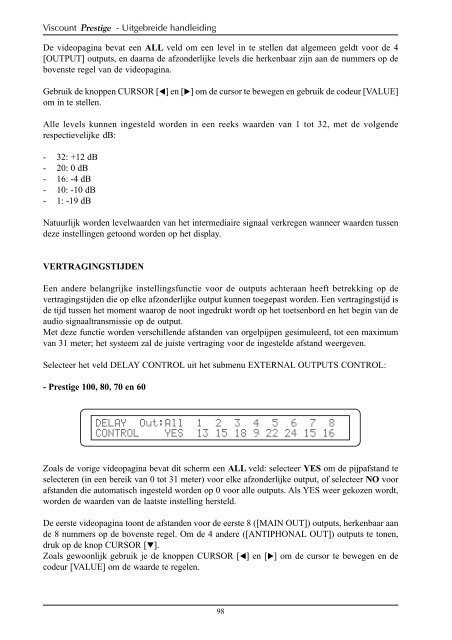 advanced manual - Viscount Prestige organs