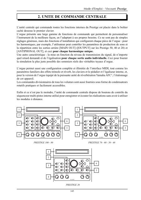 advanced manual - Viscount Prestige organs