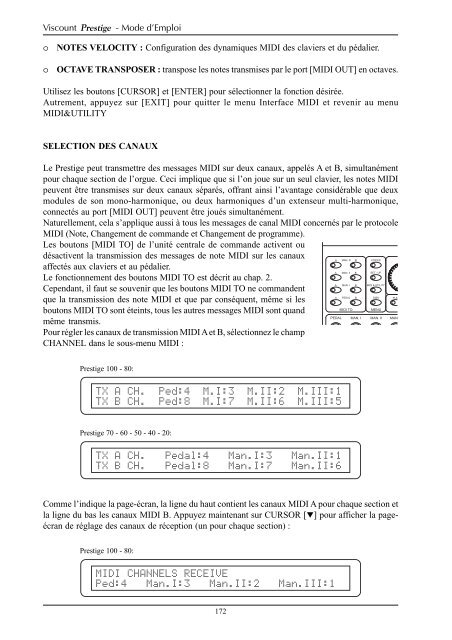 advanced manual - Viscount Prestige organs