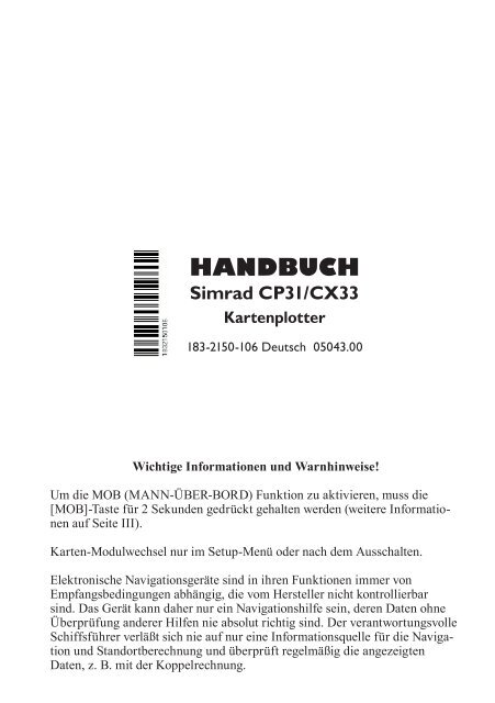 HANDBUCH - Busse Yachtshop