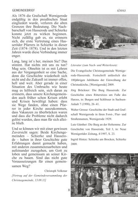 Gemeindebrief 01/12 - Christusgemeinde-wernigerode.de