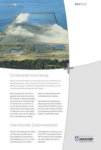 Containerterminal Danzig - HOCHTIEF Construction Austria