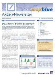 Aktien-Newsletter - Maxblue