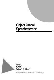 Object Pascal Sprachreferenz