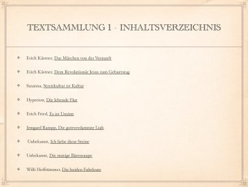Das Märchen von der Vernunft - Textsammlung - Datenkerker.de