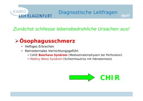 Der atraumatische Thoraxschmerz in der Notfallmedizin