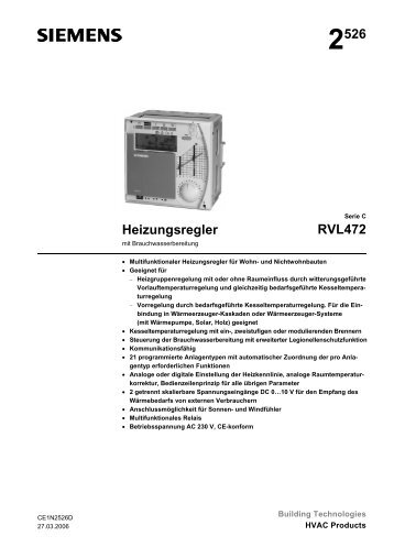 2526 Heizungsregler RVL472