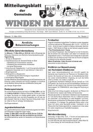 WINDEN IM ELZTAL WINDEN IM ELZTAL