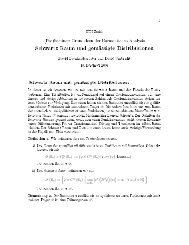 Schwartz Raum und gemässigte Distributionen - ETH Zürich