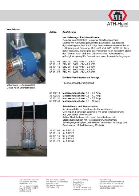 Katalog Abgas-Absauganlagen GH