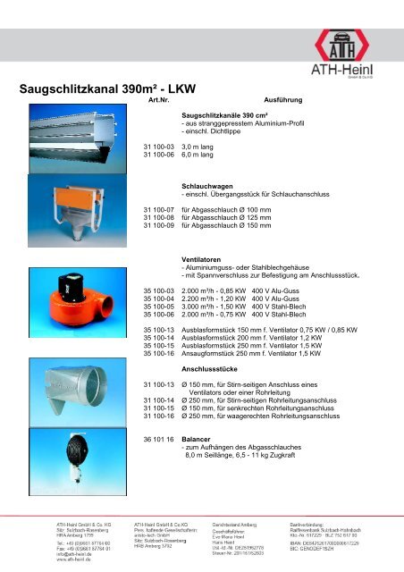 Katalog Abgas-Absauganlagen GH