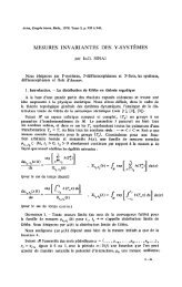 MESURES INVARIANTES DES Y-SYSTÈMES