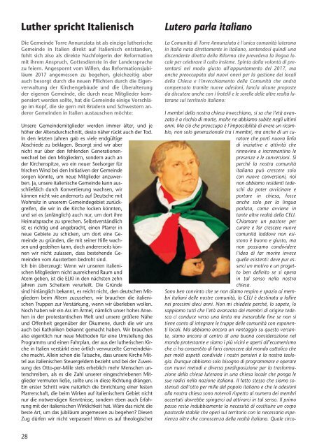 Download Zeitschrift - Chiesa Evangelica Luterana in Italia