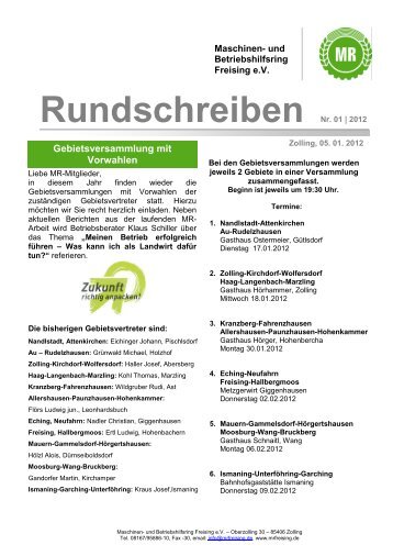 Rundschreiben Nr. 01 | 2012 - Maschinen- und Betriebshilfsring ...