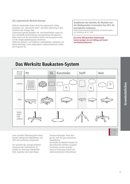 ergonomische Arbeitsstuhllösungen - Werksitz GmbH