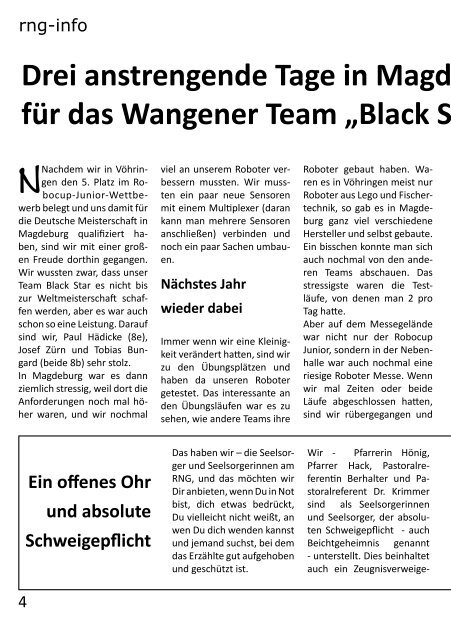 rngInfo - RNG Wangen