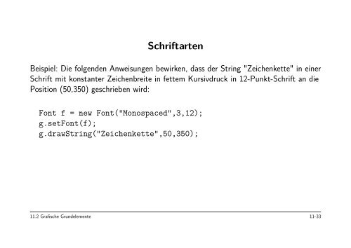 Grafikprogrammierung in Java