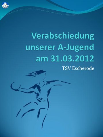 Präsentation - von TSV Escherode