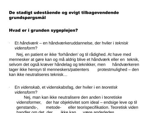 Akademisering af sygeplejeuddannelsen - DaSyS