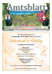 Liederabend im Frühling - Durbach