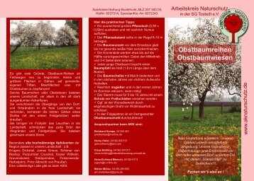 Obstbäume - Arbeitskreis Naturschutz in der SG Tostedt e.V.