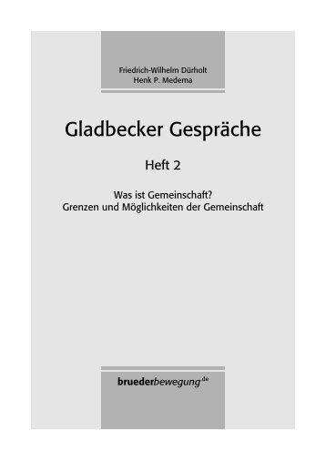 Gladbecker Gespräche 2 - bruederbewegung.de