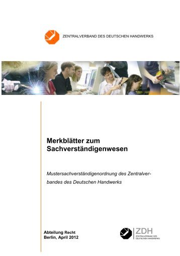 (MSVO) des Zentralverbandes des Deutschen Handwerks