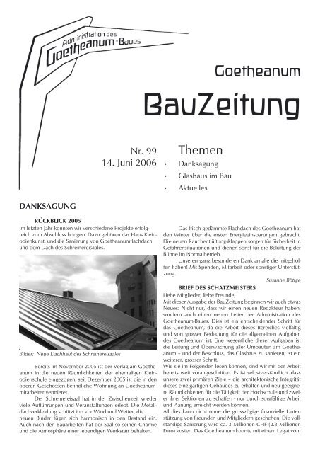 BauZeitung - Goetheanum