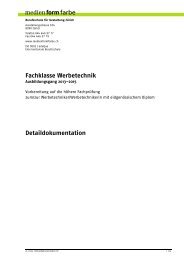 Fachklasse Werbetechnik - Berufsschule für Gestaltung Zürich