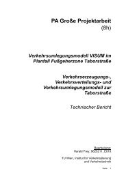 Taborstraße - Forschungsbereich für Verkehrsplanung und ...