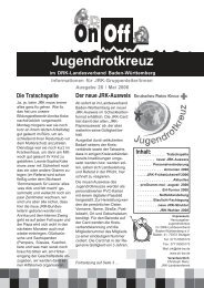 Zum Download hier klicken. - Jugendrotkreuz Baden-Württemberg