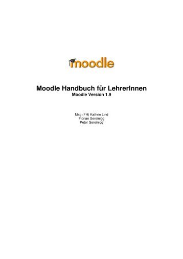 Moodle Handbuch für LehrerInnen - edumoodle