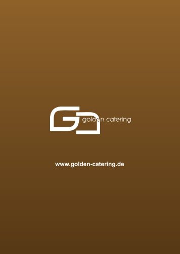 Das Golden Catering Prospekt