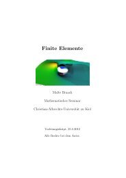 Finite Elemente - Christian-Albrechts-Universität zu Kiel