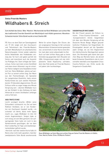 Swiss Cycling Journal 07/2007