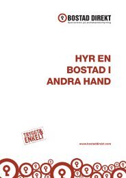 hyr en bostad i andra hand - Bostad Direkt