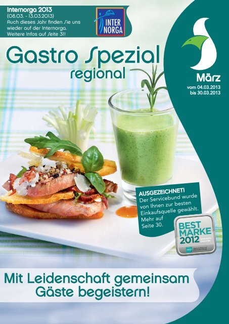 Gastro Spezial Regional - März 2013 - Recker Feinkost GmbH