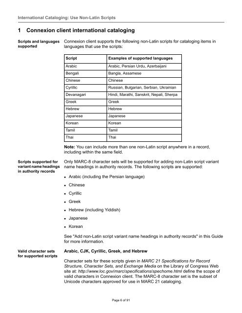 International Cataloging: Use Non-Latin Scripts - OCLC