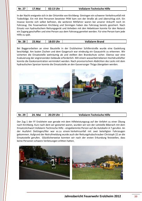 Jahresbericht FF Erolzheim 2012 ist online... - Freiwillige Feuerwehr ...