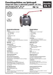 Datenblatt Flanschkugelhahn KSL 75