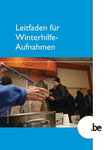 Leitfaden für Winterhilfe- Aufnahmen - FÖD Sozialeingliederung